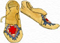 Painting of Moccasins